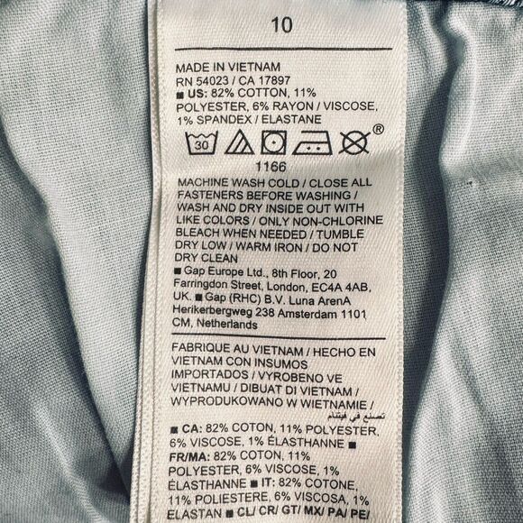 SOLD ~ Old Navy Kicker Bootcut Jeans Womens 10 Extra High Rise Button 32 x 31.5 - Picture 5 of 9